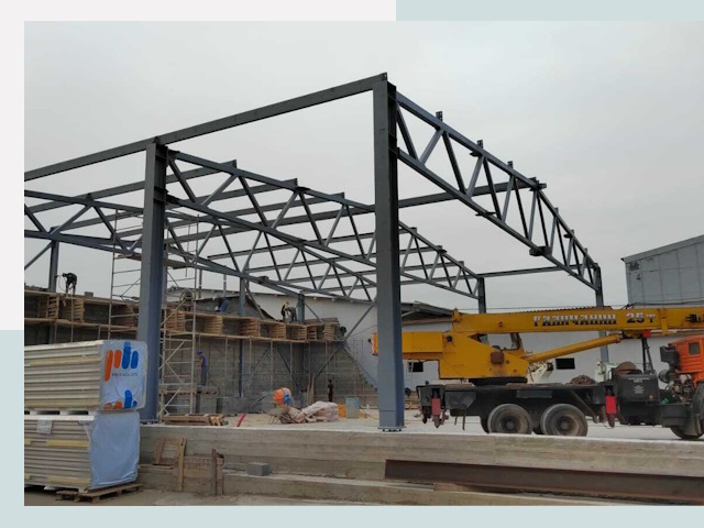 Строительство цехов в Рассказово