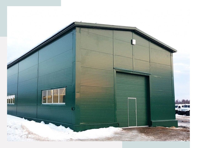 Двускатные ангары в Рассказово