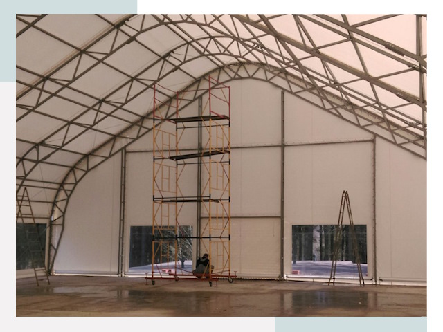 Шатровые ангары в Рассказово