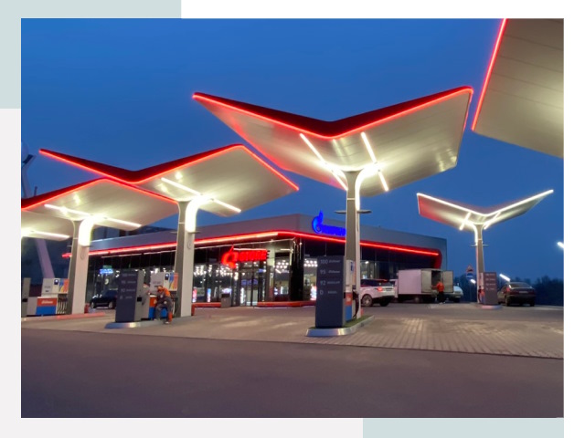 Навесы для АЗС в Рассказово