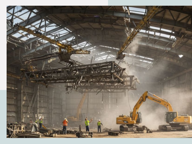 Демонтаж ангаров в Рассказово от 613 руб. за м²